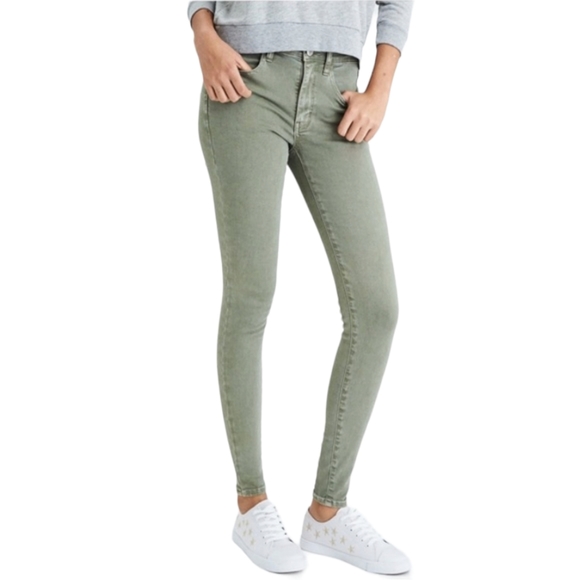 American Eagle Outfitters Denim - American Eagle High Rise Olive Skinny Jeans